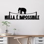 Wallity Nulla E Impossible 1 Escultura de Pared Negra en Metal